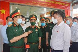Thượng tướng Phan Văn Giang giám sát, kiểm tra công tác bầu cử tại tỉnh Bắc Kạn